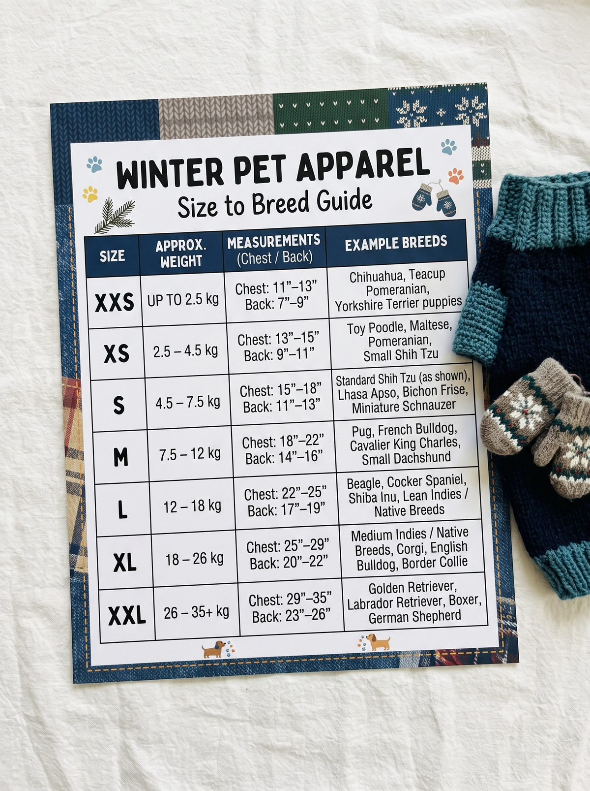 Hand-Crocheted Ocean Blue Ruffled Pet Sweater Dress