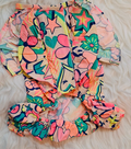 Vibrant Pop-Art Doodle Pet Jumpsuit