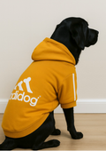 Mustard Yellow "Adidog" Athletic Pet Hoodie
