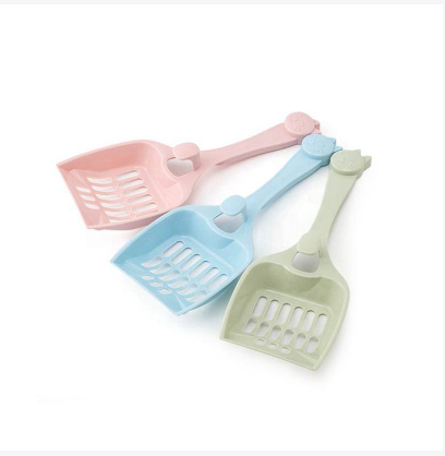 Lightweight Plastic Litter Shovel with Hook Handle