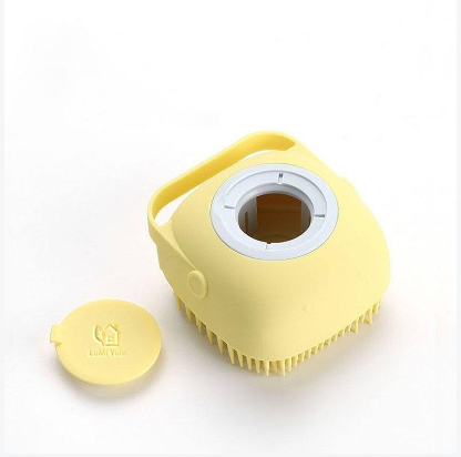 Shampoo Dispensing Soft Silicone Scrubber Massager