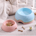 Non-Spill Lightweight Plastic Pet Feeding Bowl