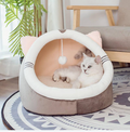 Cute Ear-Accented Hooded Igloo Cave