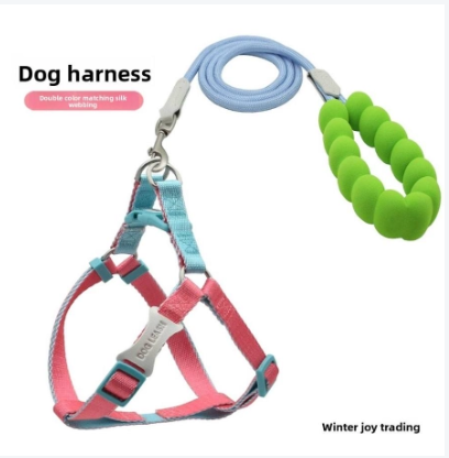 Escape-Resistant Dual-Color Harness with Ergonomic Silicone Handle