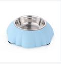 Flower-Shaped Non-Slip Stainless Steel Pet Dish