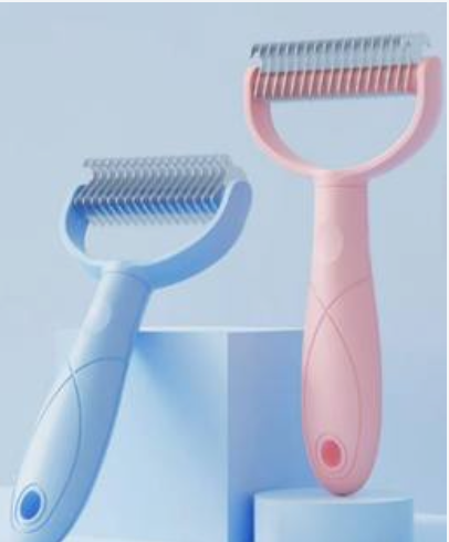 Dual-Head Undercoat Dematting Rake & Shedding Tool
