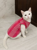 Festive Pink Embroidered Traditional Kurta for Cats and Dogs